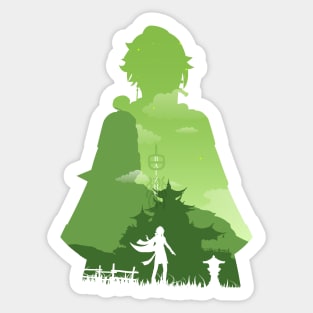 Baizhu Landscape Sticker